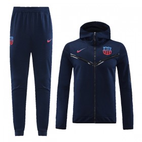 Barcelona Navy Trainingsjack Capuchon 2022-23